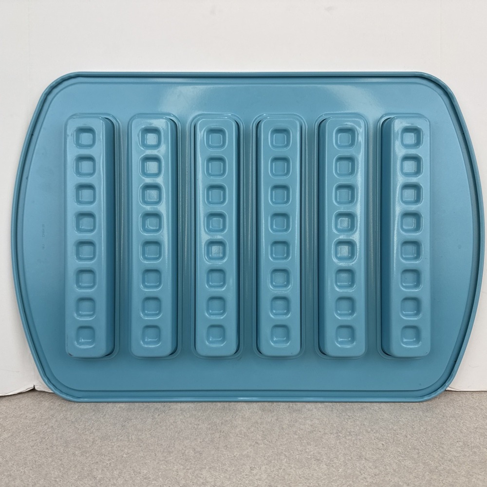 Pampered Chef Waffle Stick Baking Pan Non-Stick Carbon Steel 16 X 11 Blue 100018